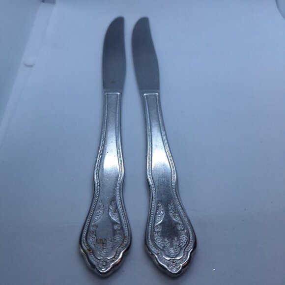 Reed & Barton VIRGINIA Stainless Select Korea Glossy Silverware‎ 2 Butter Knives - Picture 7 of 7